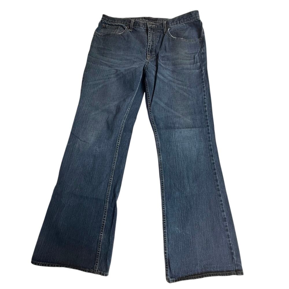 VTG Banana Republic Relaxed BOOT CUT JEANS Women's Size 35x32 Blue Denim Jeans